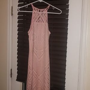 Cute boho pink dress